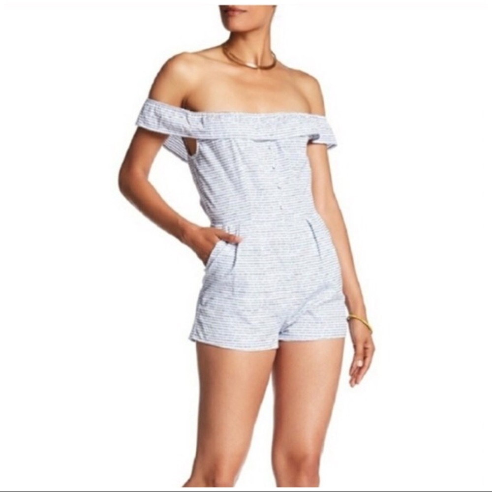 Romeo & Juliet couture off the shoulder Romper S - Picture 1 of 8